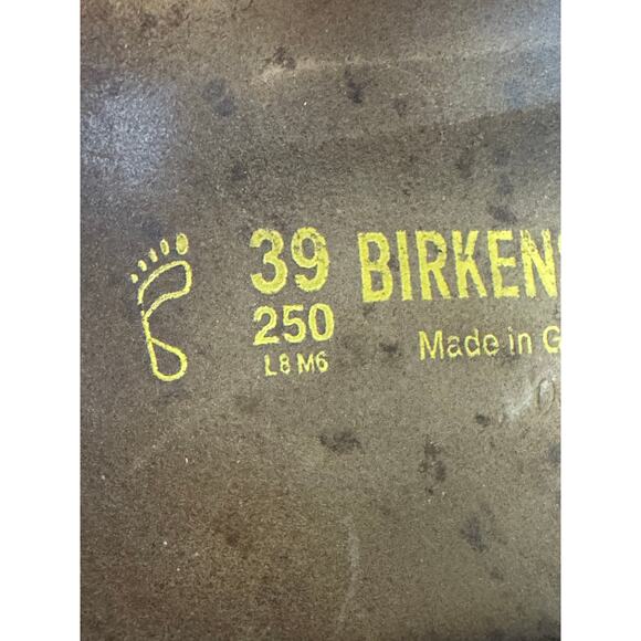 Birkenstock Arizona Brown Leather Sandals EU39 Womens US Size 8 FLAWS READ - Picture 3 of 16